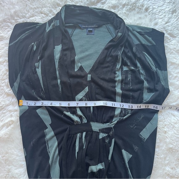 French Connection Black and Sage Maxi 6 - Picture 4 of 7